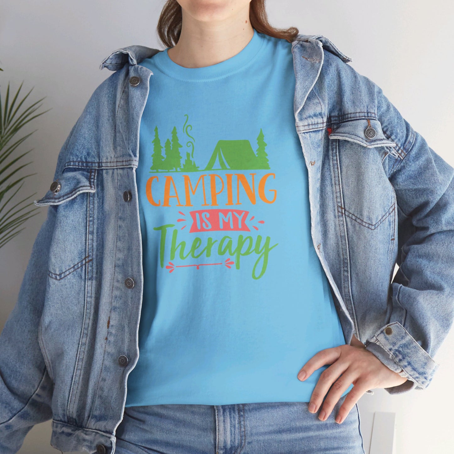 Camping Is My Therapy - T-Shirt