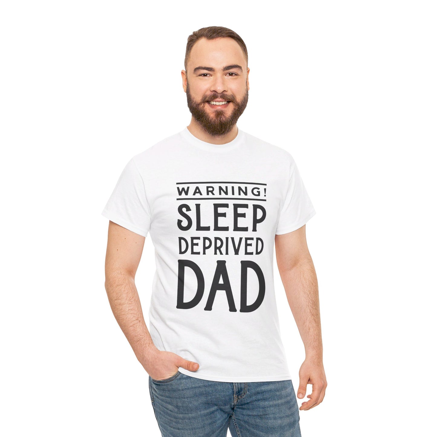 Warning Sleep Deprived Dad - T-Shirt