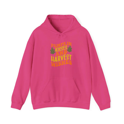 Kisses of Pumpkin, Wishes for Harvest - Hooded Sweatshirt