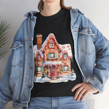 Christmas Snowy Village-14-T-Shirt