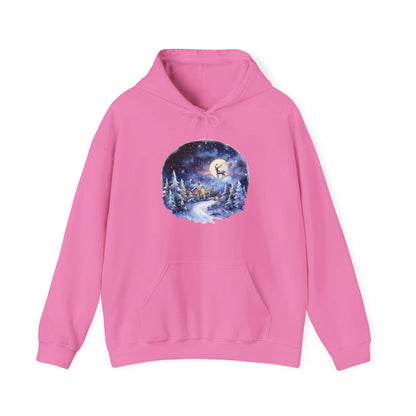 Winter Snowy Night - Hooded Sweatshirt