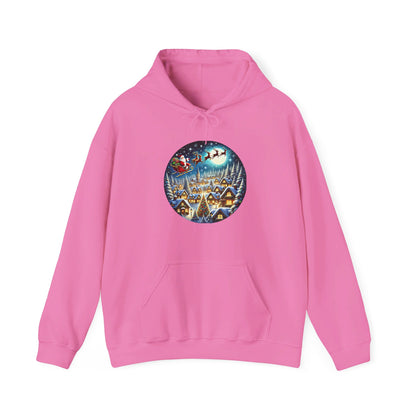 Santa's Snowy Flight - Hooded Sweatshirt