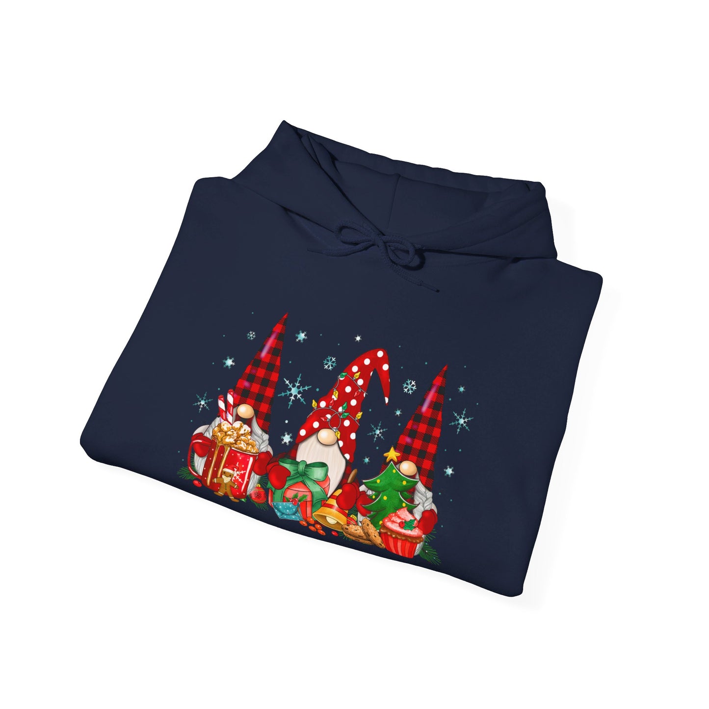 Christmas Gnome Trio - Hooded Sweatshirt