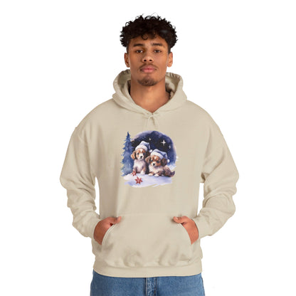 Snowy Christmas Dogs - Hooded Sweatshirt