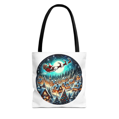 Santa and Reindeer - Tote Bag