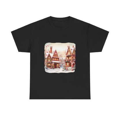 Snowy Christmas Village 11- T-Shirt