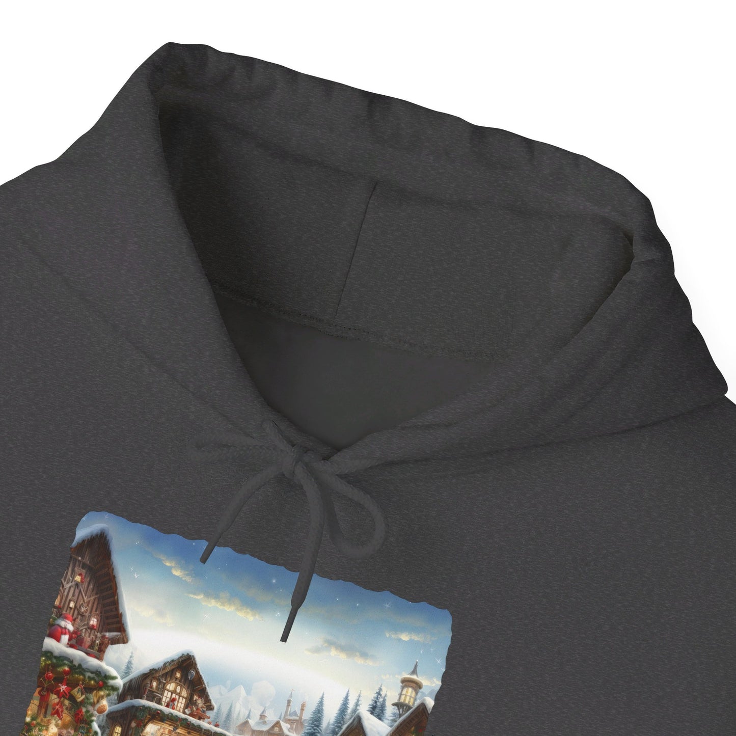 Snowy Christmas Village North Pole - Hooded Sweatshirt