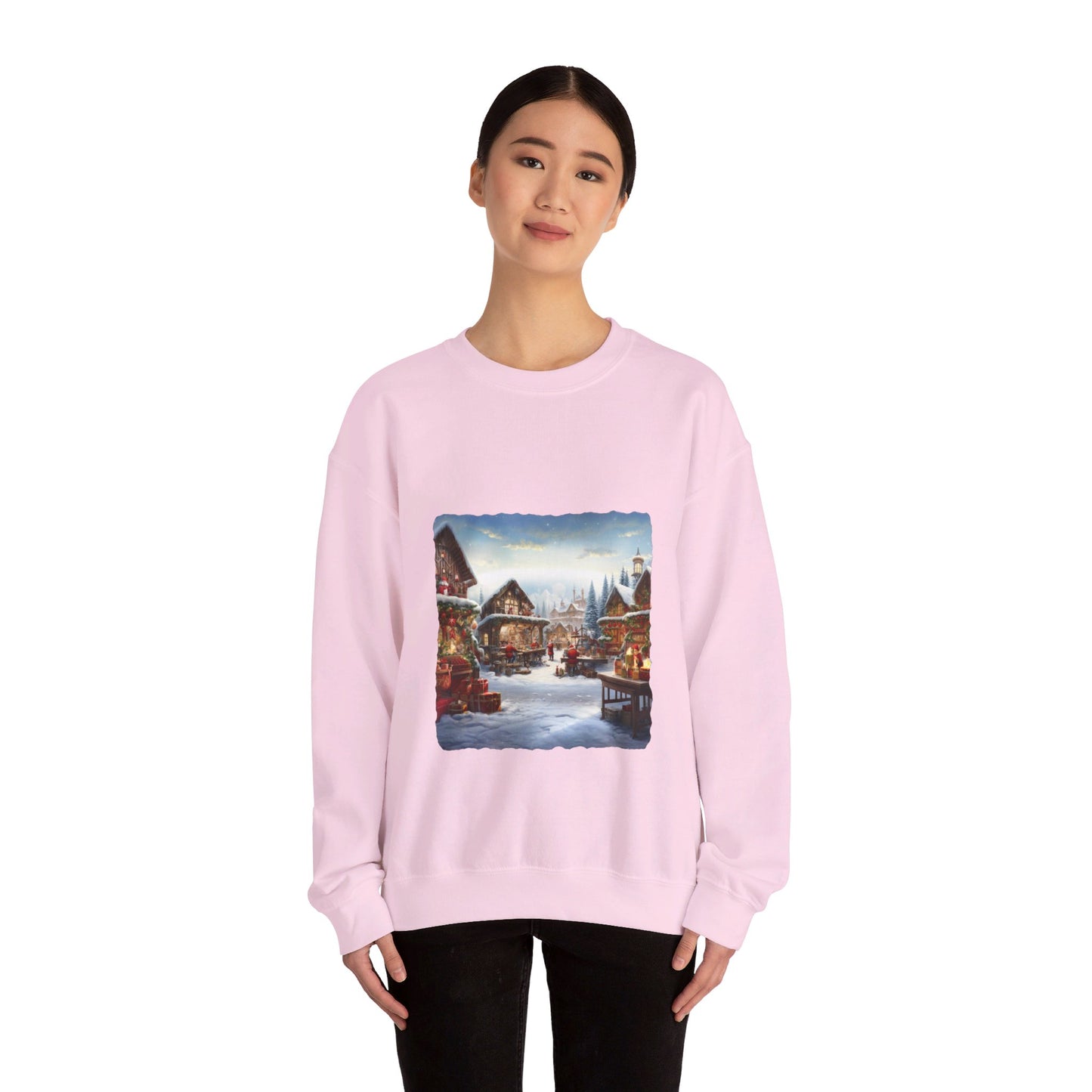 Snowy Christmas Village North Pole - Sweatshirt