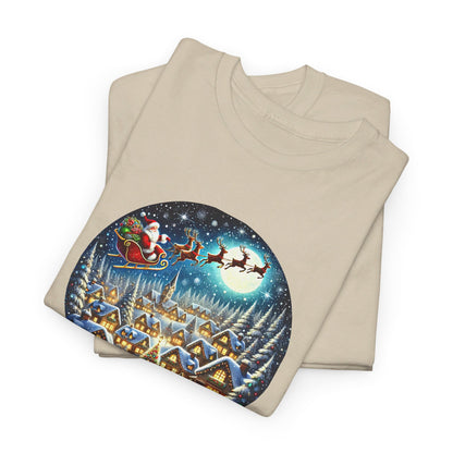 Santa's Snowy Flight - T-Shirt