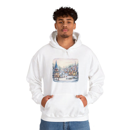 Snowy Christmas Village 2 - Hooded Sweatshirt