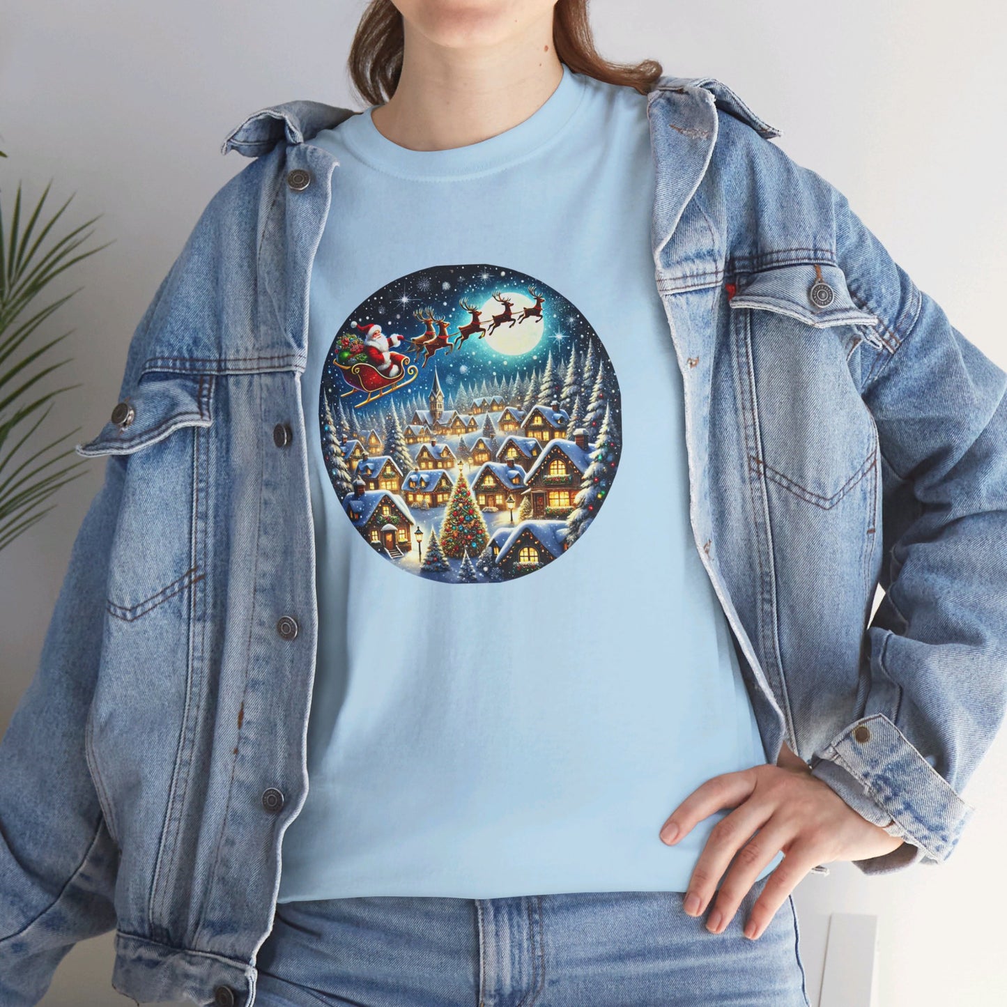 Santa's Snowy Flight - T-Shirt