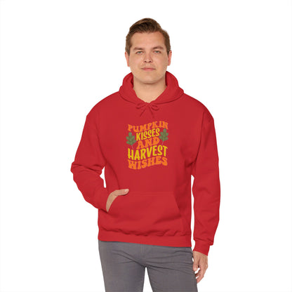 Kisses of Pumpkin, Wishes for Harvest - Hooded Sweatshirt