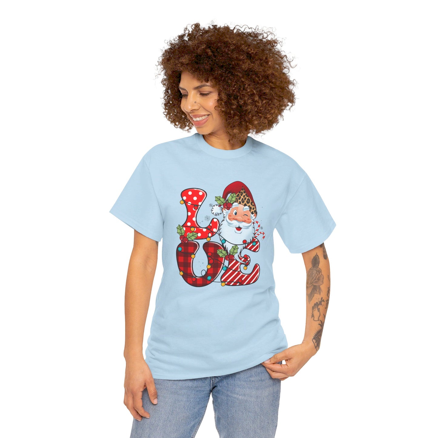 Festive Santa LOVE - T-Shirt