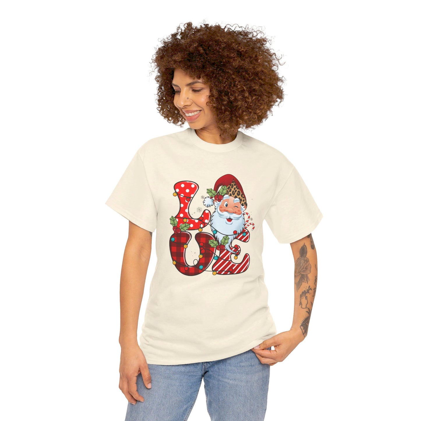 Festive Santa LOVE - T-Shirt