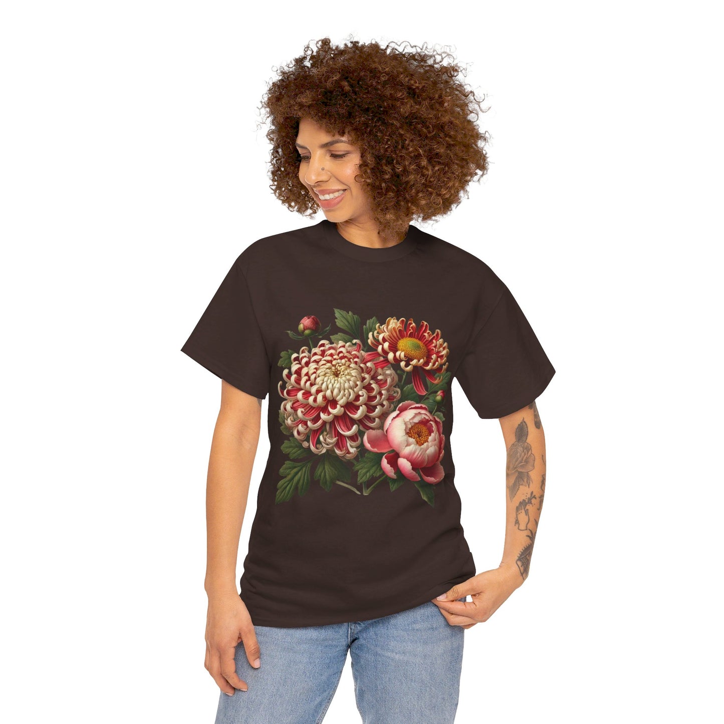 November Flowers - Birth Month - T-Shirt