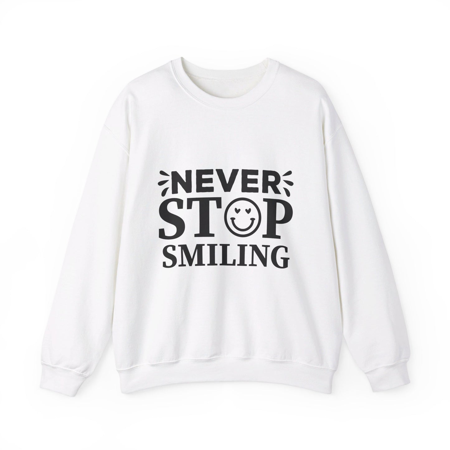 Never Stop Smiling - Crewneck Sweatshirt