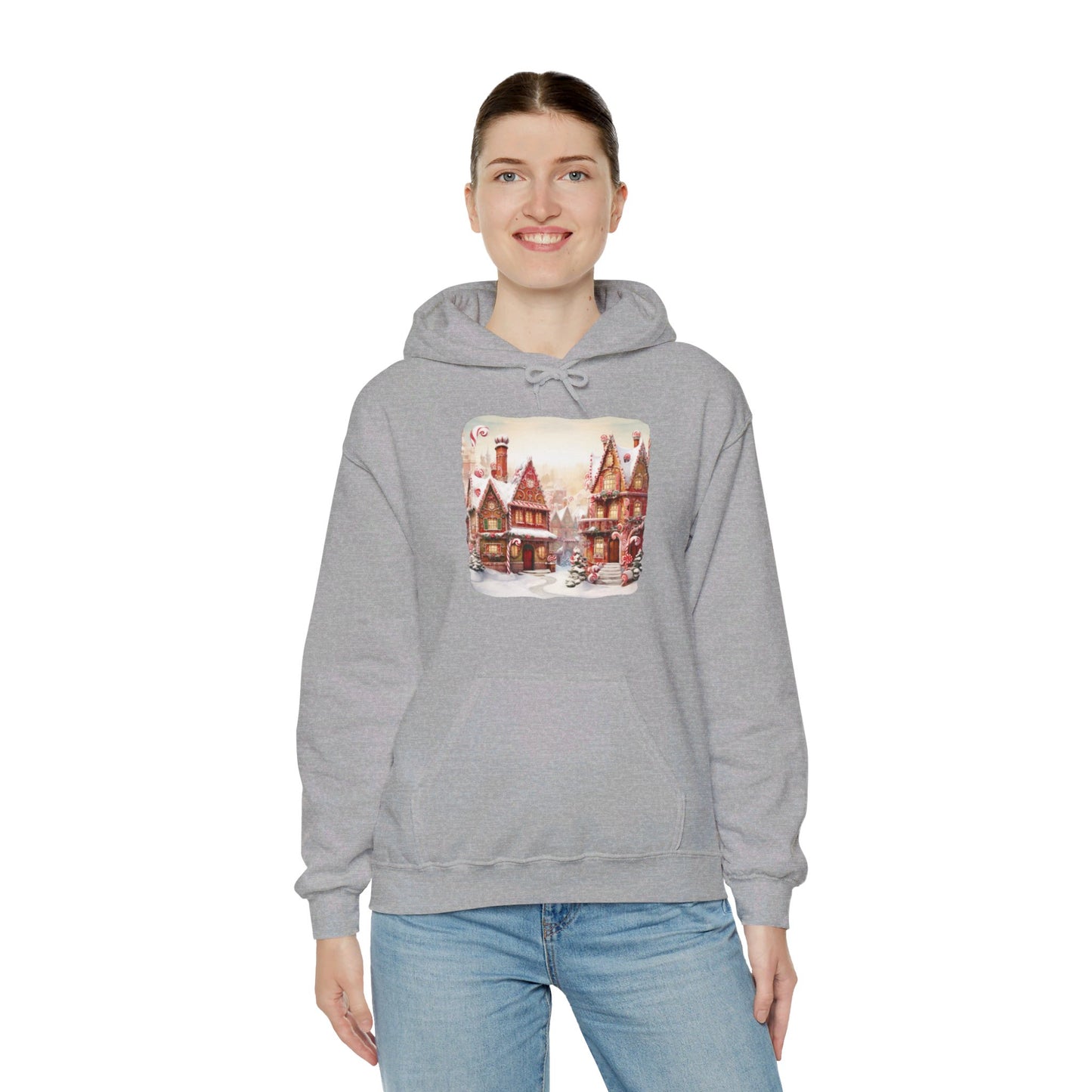 Snowy Christmas Village 11 - Hooded Sweatshirt